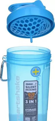 Шейкер спортивний SmartShake Original2GO 600ml Neon Blue Кам'янське - фото 7