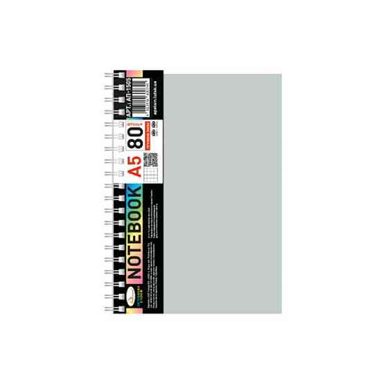 Блокнот А5 АП-1505(Grey) 80 листов, пружина сбоку Винница