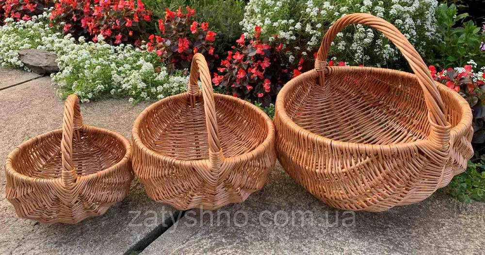 Набір плетених кошиків з лози Київ - фото 5