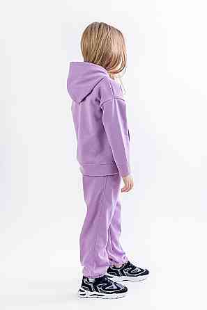 Детский теплый костюм, сиреневый, 100% хлопок  топ Крохатушка одяг Киев