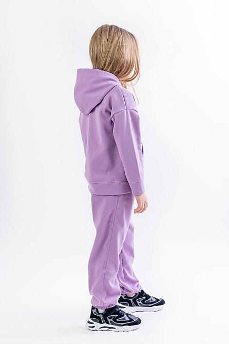 Дитячий теплий костюм, бузковий, 100% бавовна, топ Крохатушка одяг Київ - фото 2