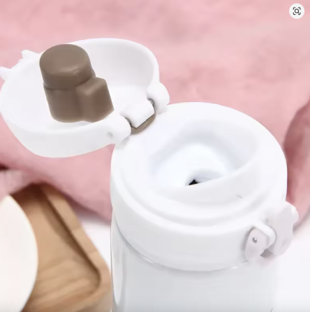 Термос с клапаном и поилкой Hello Kitty 500 мл бело - розовый Винница