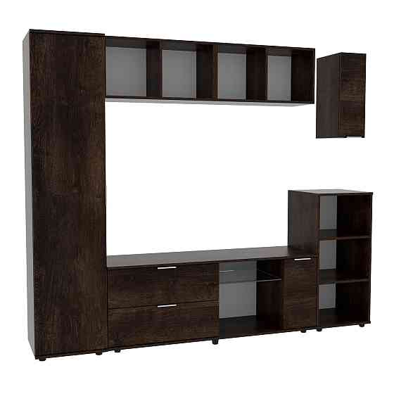 Стенка в гостиную Ketrin-1, Дуб Конкордия, 2240х425х1880 Львов