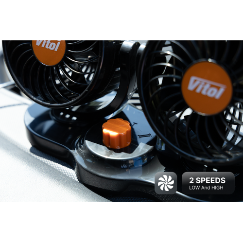 Вентилятор VitOl HX-T304-1 4" 24V 10W подвійна двошвидкісна робота Харків