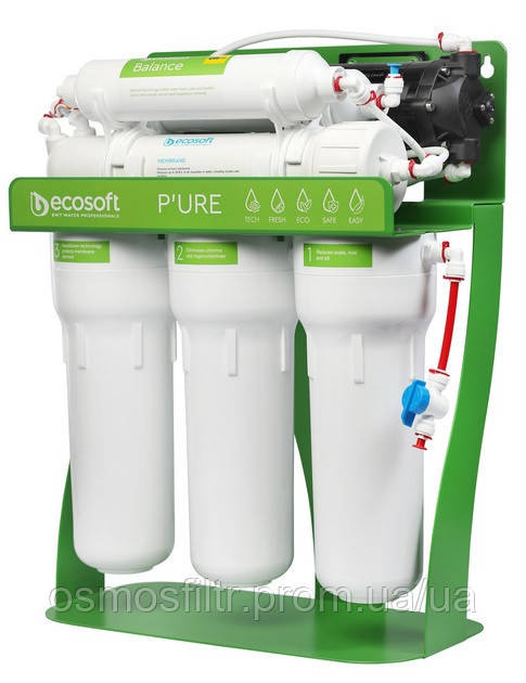 Фильтр обратного осмоса Ecosoft P'URE BALANCE с насосом на станине (MO675MBALPSECO) Киев - изображение 2