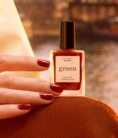 Еко-лак для нігтів Manucurist GREEN Dark Pansy - глибокий бордовий колір, 15мл Слов'янськ