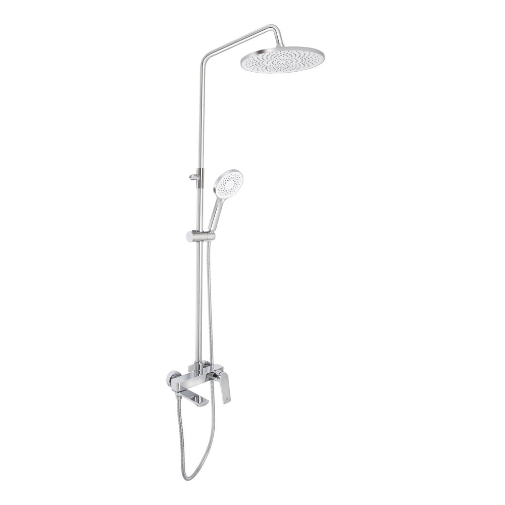 Душова система універсальна Qtap Vlasta New на три споживачі (з виливом) QTVLA111CRM45650 Chrome Київ - фото 1