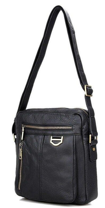 Сумка чоловіча через плече Чорна (Vintage) Київ - фото 18