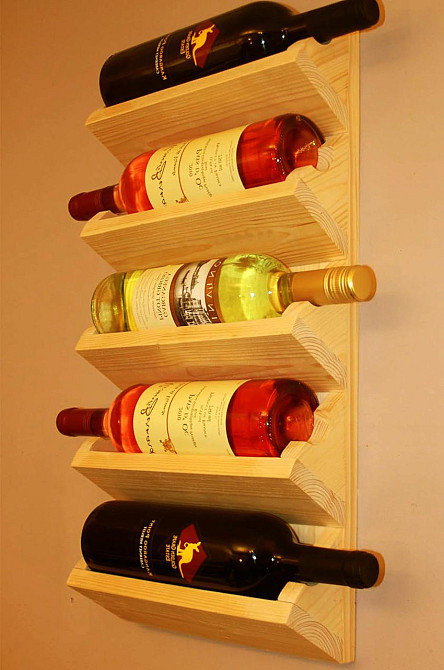 Настінна винна полиця "Хасунума" каррі Миколаїв - фото 1