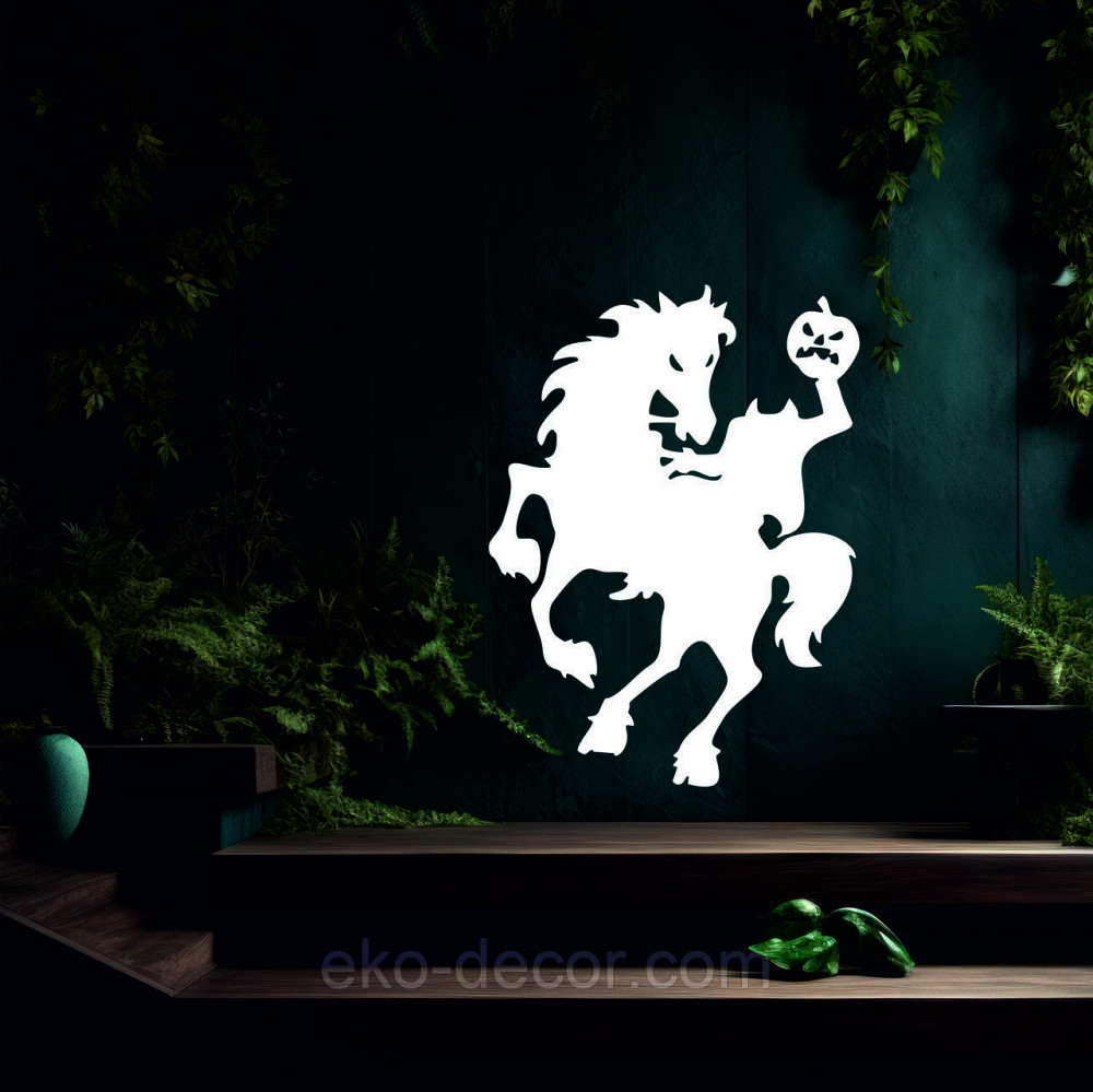 Декоративне настінне Панно «Всадник без голови», Декор на стіну 110*81 см, Білий Київ - фото 3