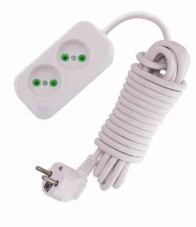 Подовжувач LETITIA без заземлення 2 входи 5 метрів Lezard Харків