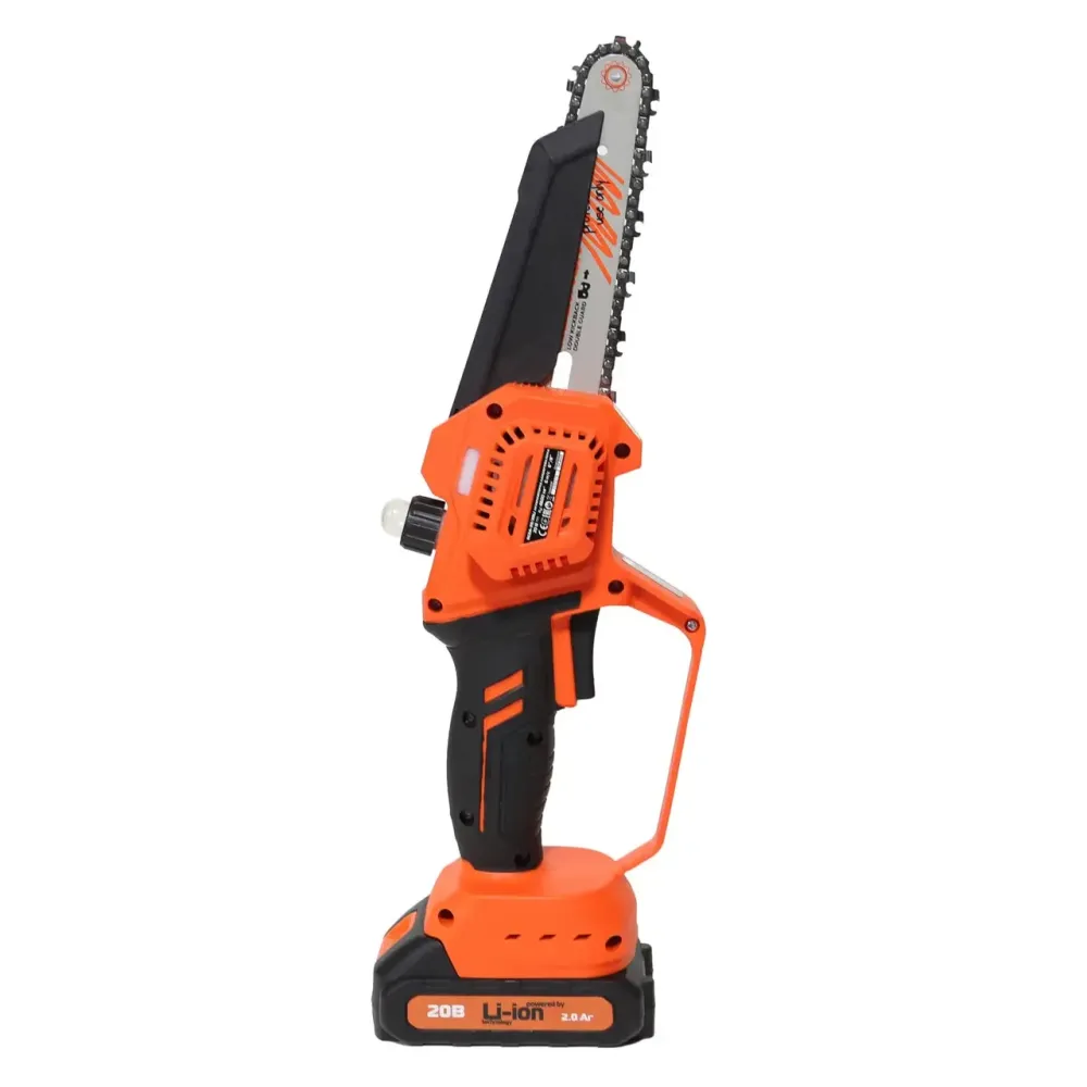 Аккумуляторная цепная мини пила Rebiner RCSA-20/20Li 20В с 2 аккумуляторами и кейсом Литва Львов - изображение 7