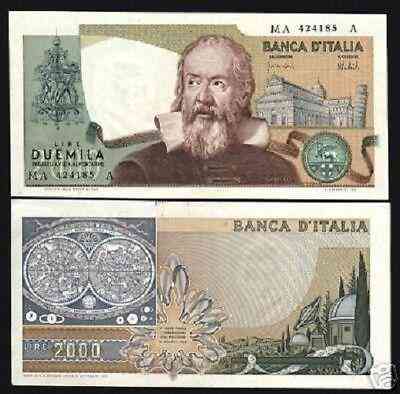 Італія / Италия / Italy 2000 Lire 1973 Pick 103а UNC Полтава