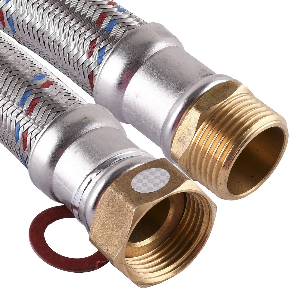 Шланг антивібраційний прямий SOLOMON 1″ ЗВ 1,0м HS3001 S Луцк - изображение 1