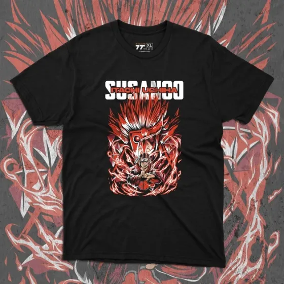 Футболка для подростка мальчика с принтом Наруто Ітачі Сусано Размер 160 Anime10327 Днепр