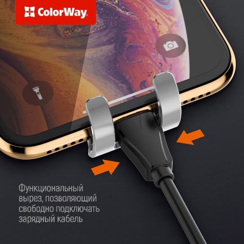 Тримач автомобільний для мобільного ColorWay CW-CHG01-BK чорний Житомир - изображение 8