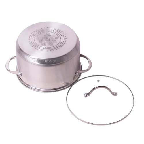 Каструля нержавіюча сталь 6,5л з кришкою 7-шарове дно 4724S KAMILLE Житомир - изображение 5