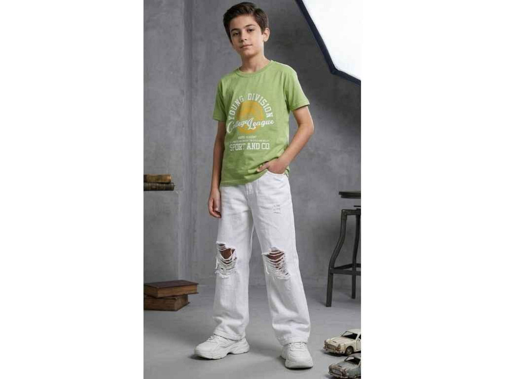 Футболка олива підліток 0328 арт.00-00396294 р.12 ТМ FAMILY Київ - фото 1