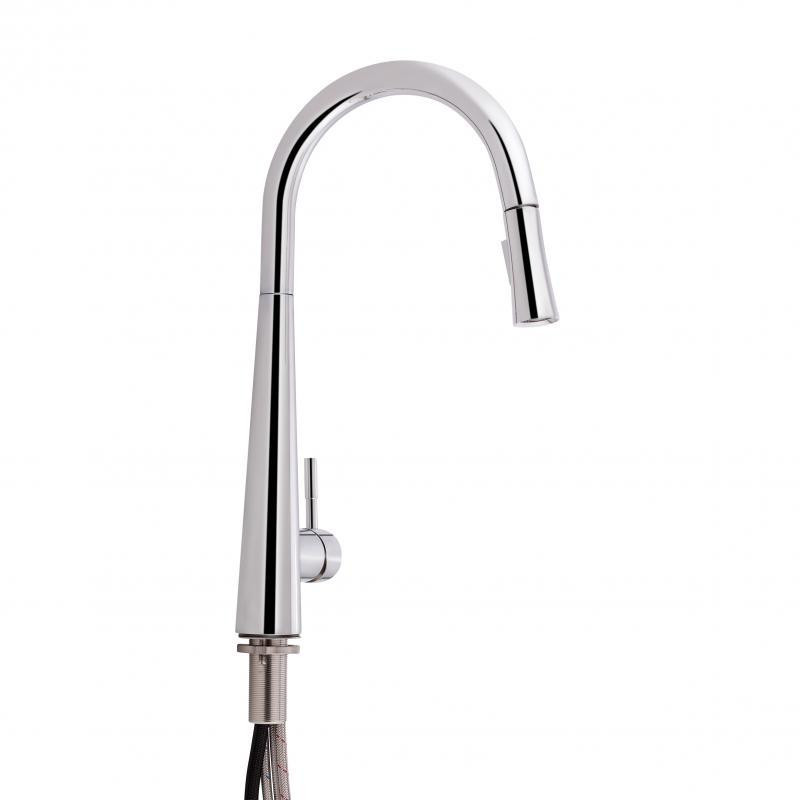 Змішувач для кухні Qtap Evicka з висувним виливом QTEVI9135103UC Chrome Київ - фото 1