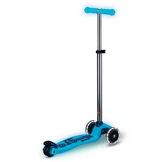 Самокат Micro серії Maxi Deluxe Glow LED – Синій кришталь Дніпро