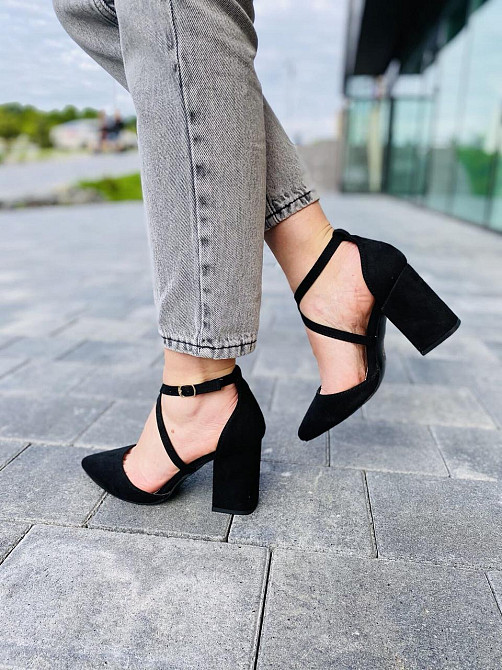 Seastar Босоніжки жіночі SEASTAR чорні (літо, еко-замша) (4114) Коломыя - изображение 7