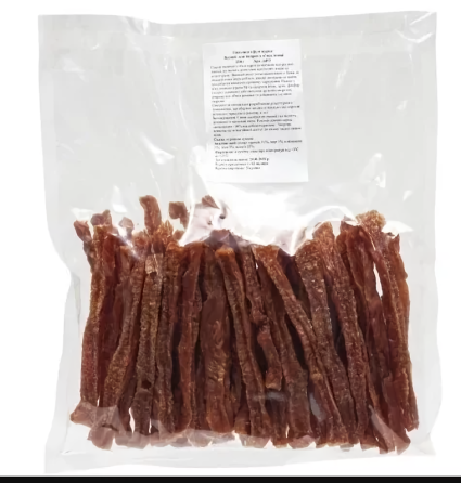Ласощі для собак м'які смужки вяленого курячого філе 500 г Вінниця