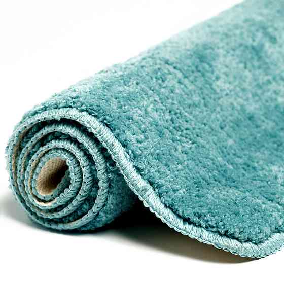Коврик для ванны и душа Bathlux мягкий тканевой прорезиненный, нескользящий Бирюзовый Каменец-Подольский