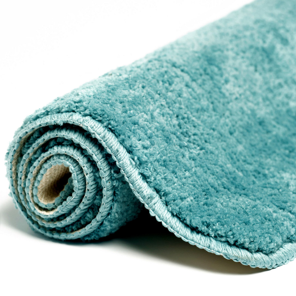 Коврик для ванны и душа Bathlux мягкий тканевой прорезиненный, нескользящий Бирюзовый Каменец-Подольский - изображение 1