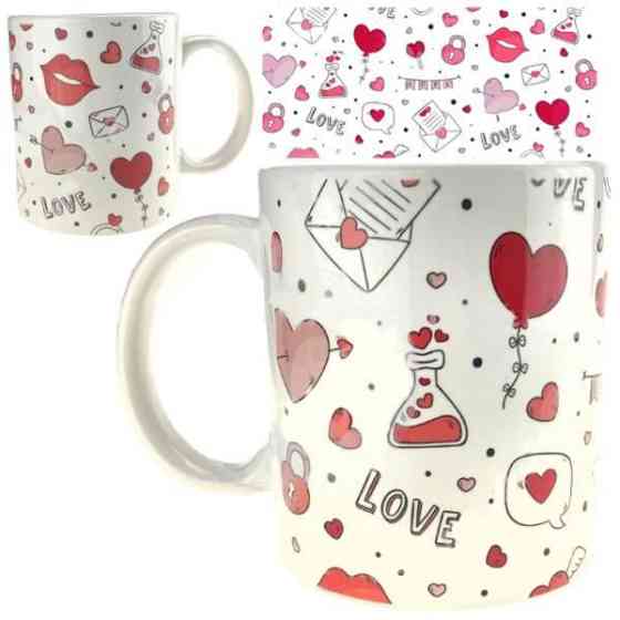 Чашка подарункова керамічна Кульки love Київ
