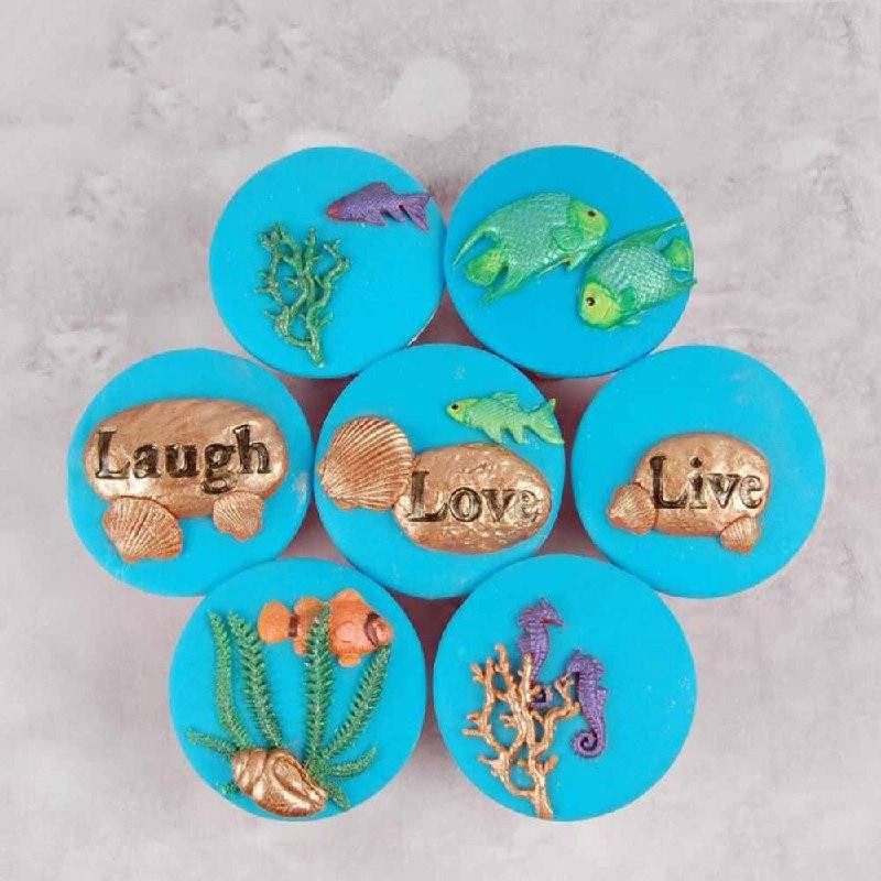 Молд силіконовий морський 143 на 94 мм сірий Київ - фото 9