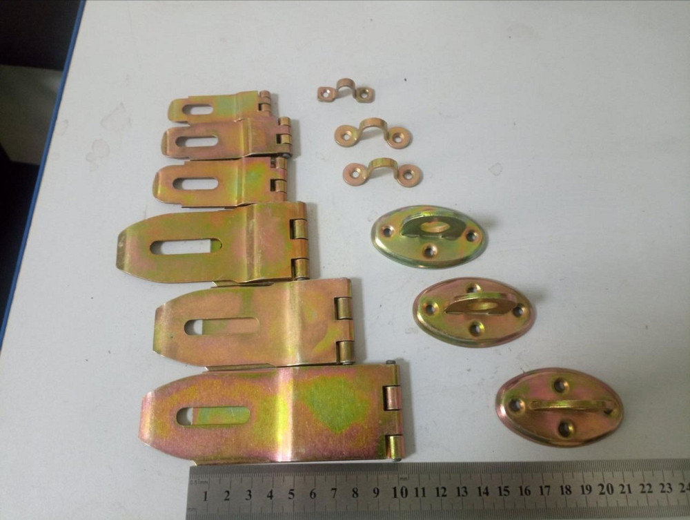 Скоба-завіса колодки  20х 85мм, оцинк жовтий "P-o" Київ - фото 8