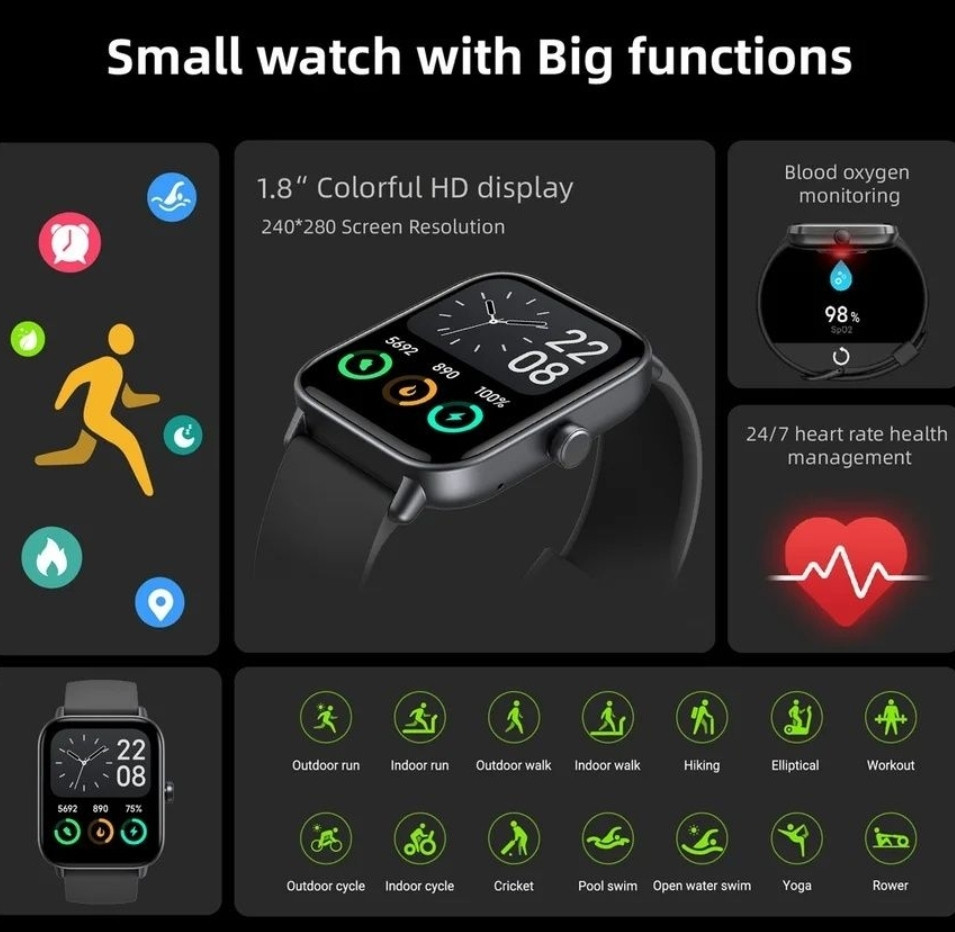 СМАРТ - Часы: Smart Watch IDW15 Киев - изображение 6