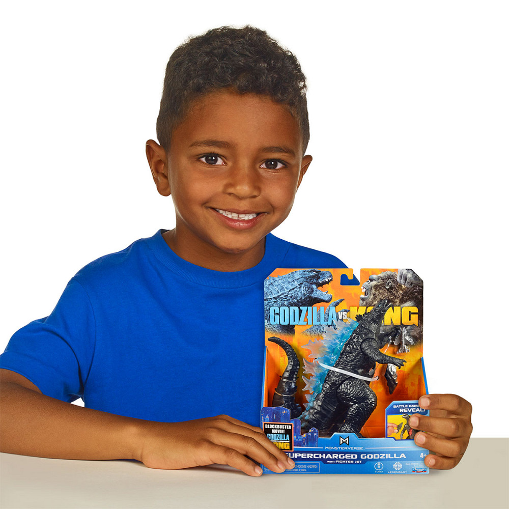 Фігурка GODZILLA VS. KONG - Ґодзілла з суперенергією та з винищувачем Днепр - изображение 4