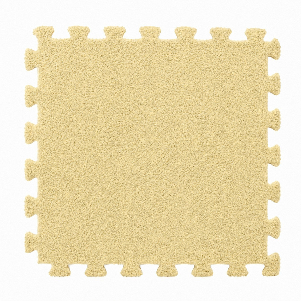 Пазл коврик 90х120см мягкий плюшевый термоковер 12 пазлов теплый пол, термоковрик для дома, в детскую жёлтый Каменец-Подольский - изображение 3