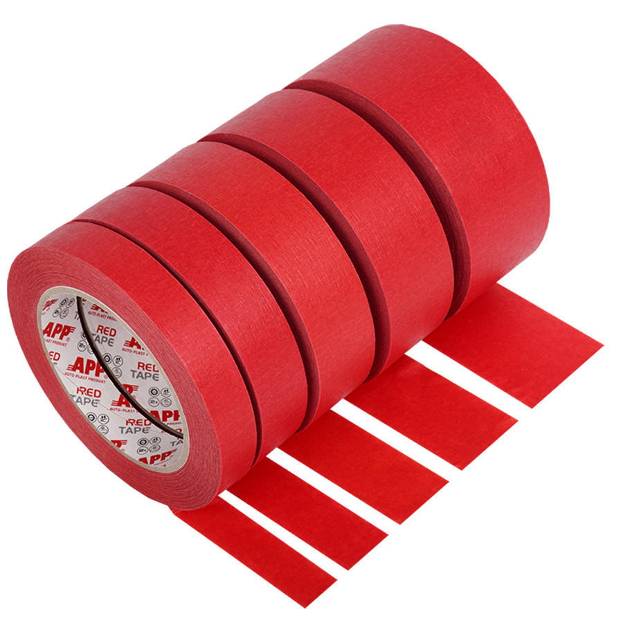 Преміум стрічка малярна воднонепроникна APP Red Tape 36мм х 45м 110*C червона, 070254 Киев - изображение 1