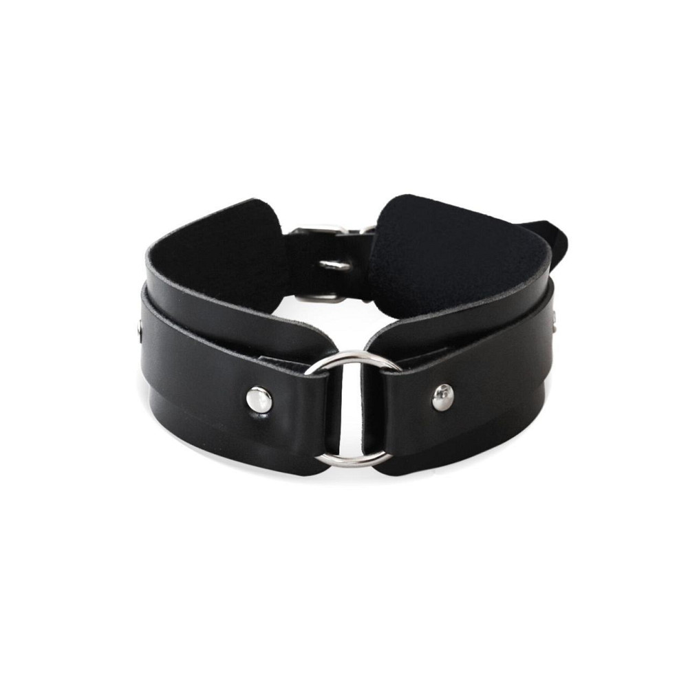 БДСМ-нашийник з кільцем Art of Sex - Martina Collar with ring, натуральна шкіра, колір чорний Sex Aura Київ - фото 2