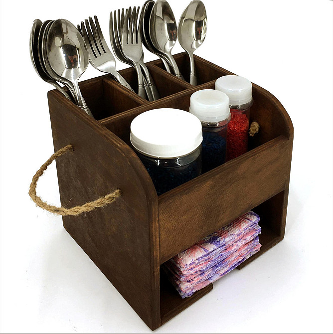 Підставка для столових приладів "Песто" капучино Миколаїв - фото 1