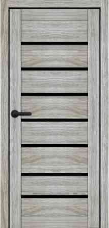 Дверь межкомнатная Порталино PL-02 санома гриджо черное стекло Киев