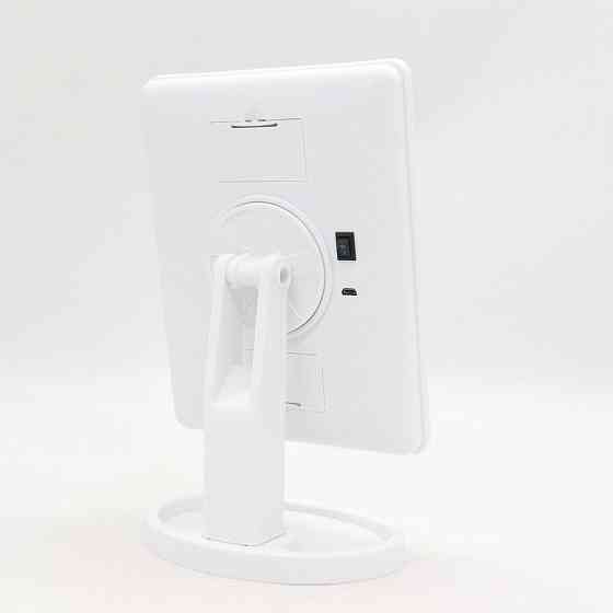 Настільне дзеркало для макіяжу з LED підсвічуванням,NJ-230,Біле SBR Київ