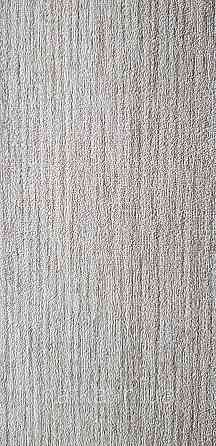 Шпалери вінілові на флізеліні Rasch Golden Hour метрові тонка смужка соломка під тканину світло-коричневі Київ