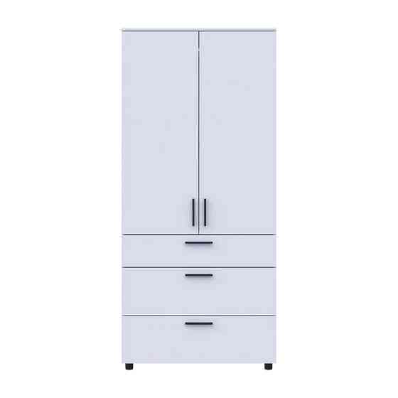Шафа для одягу Doros Торн Білий 2 ДСП/3Ш (штанга) 90х51.6х200 (DRS-012021) Львів
