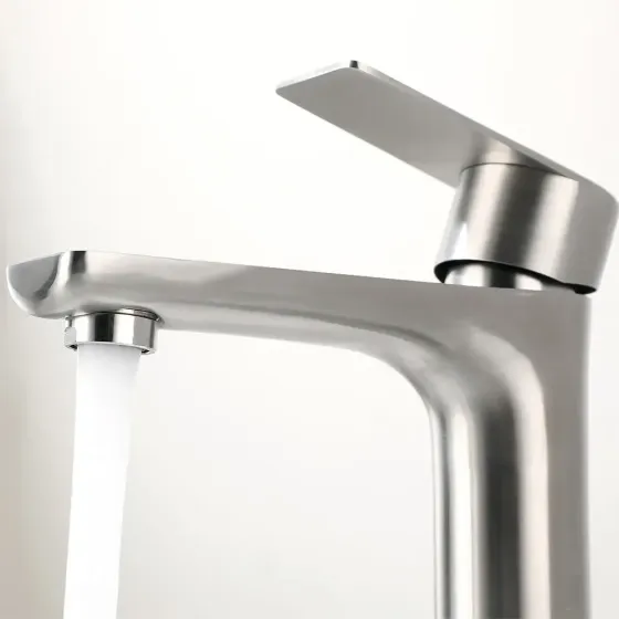 Змішувач для умивальника WEZER ROK11-05 високий,сатин Київ