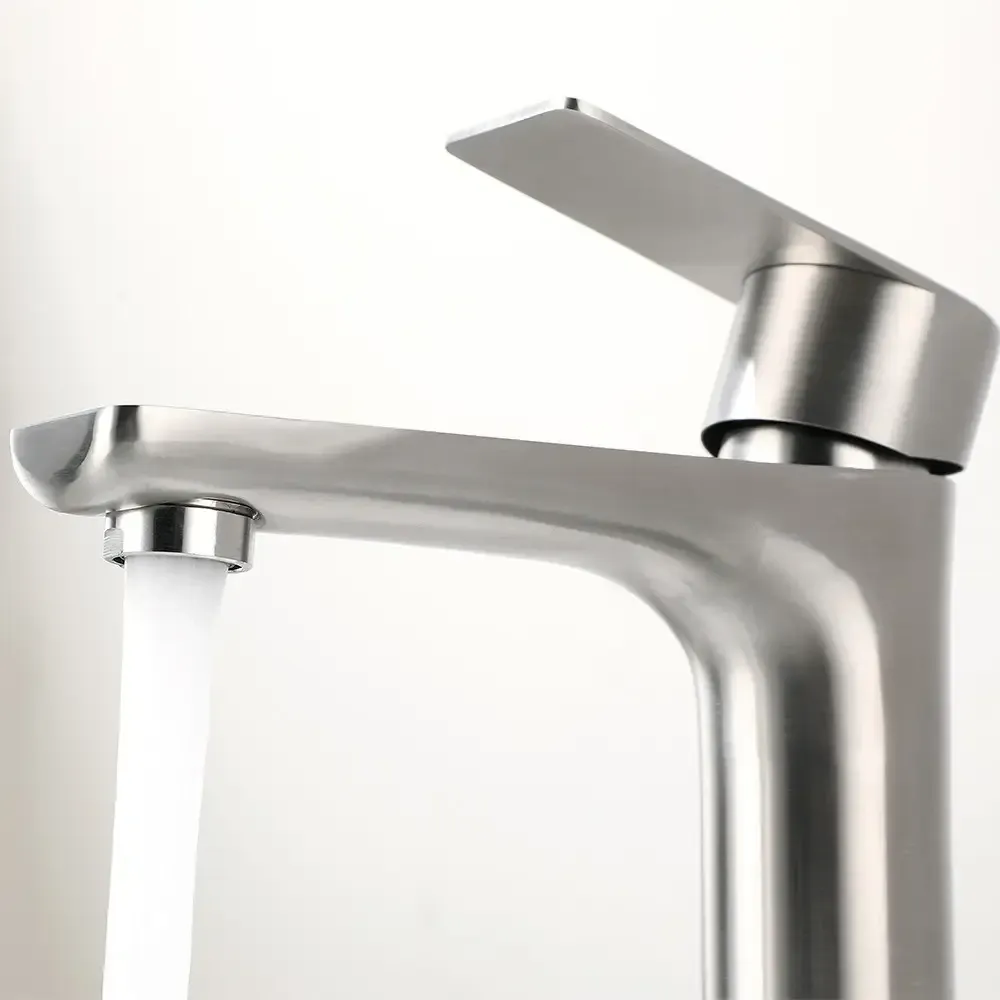 Змішувач для умивальника WEZER ROK11-05 високий,сатин Київ - фото 4