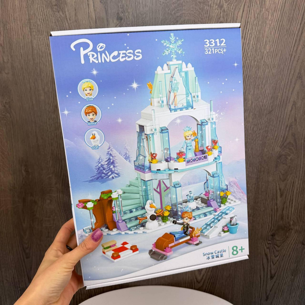 Дитячий конструктор замок Холодне Серце Принцеса Princess 3312 палац Ельза для дівчаток ( 21568 ) Харків - фото 8