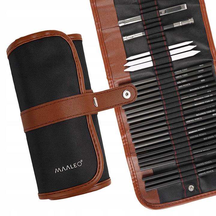 Набор инструментов для черчения 29 предметов с чехлом Maaleo (26134) Нововолынск - изображение 2