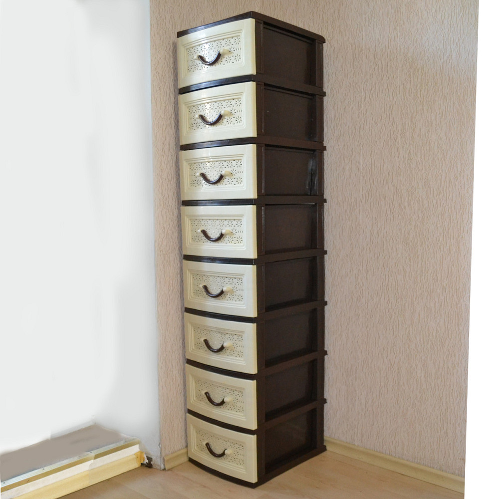 Комод пластиковый Life 8 ящиков. 162х36х41 Одесса - изображение 2