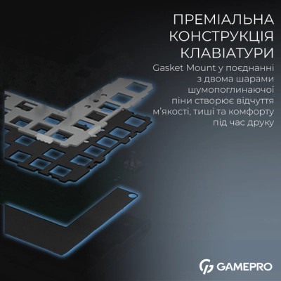 Клавіатура GamePro Asgard Valhalla Max MK160B MAX USB UA Black (MK160B MAX) Вінниця - фото 5
