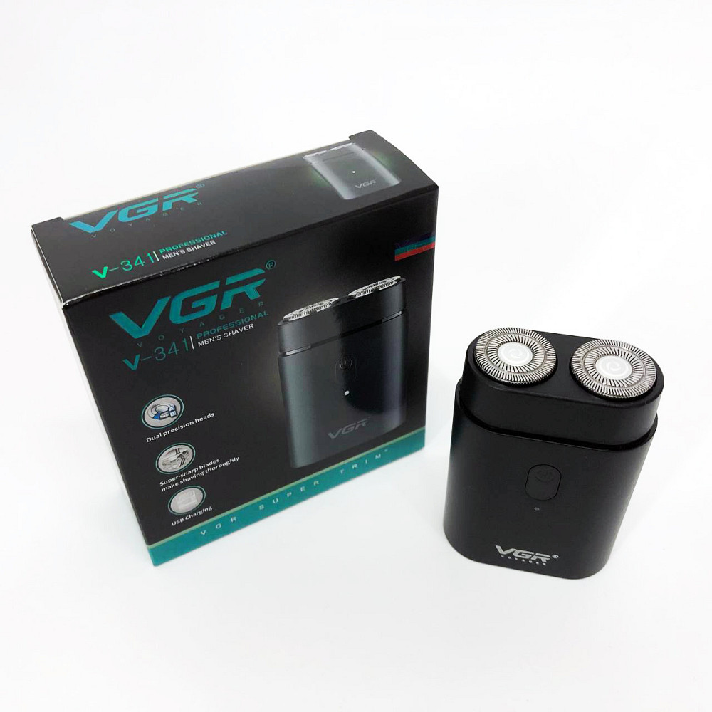 Электробритва для густой бороды VGR V-341, Электрическая бритва для стрижки с влагозащитой JM-79 Львов - изображение 7