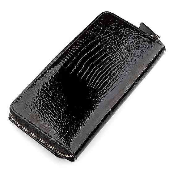 Гаманець жіночий ST Leather 18437 (S7001A) натуральна шкіра Чорний Київ