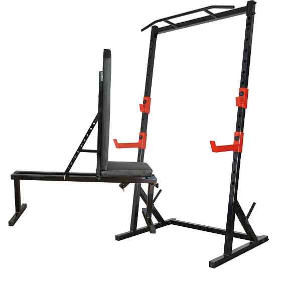 Лавка для жиму регульована 40 на 40 мм + Стійки з турником 50 на 50 мм Київ